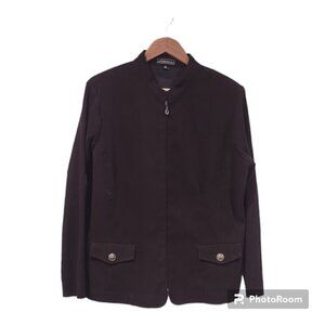 Women's Elementz Brown Corduroy Zip Up Jacket Size XL